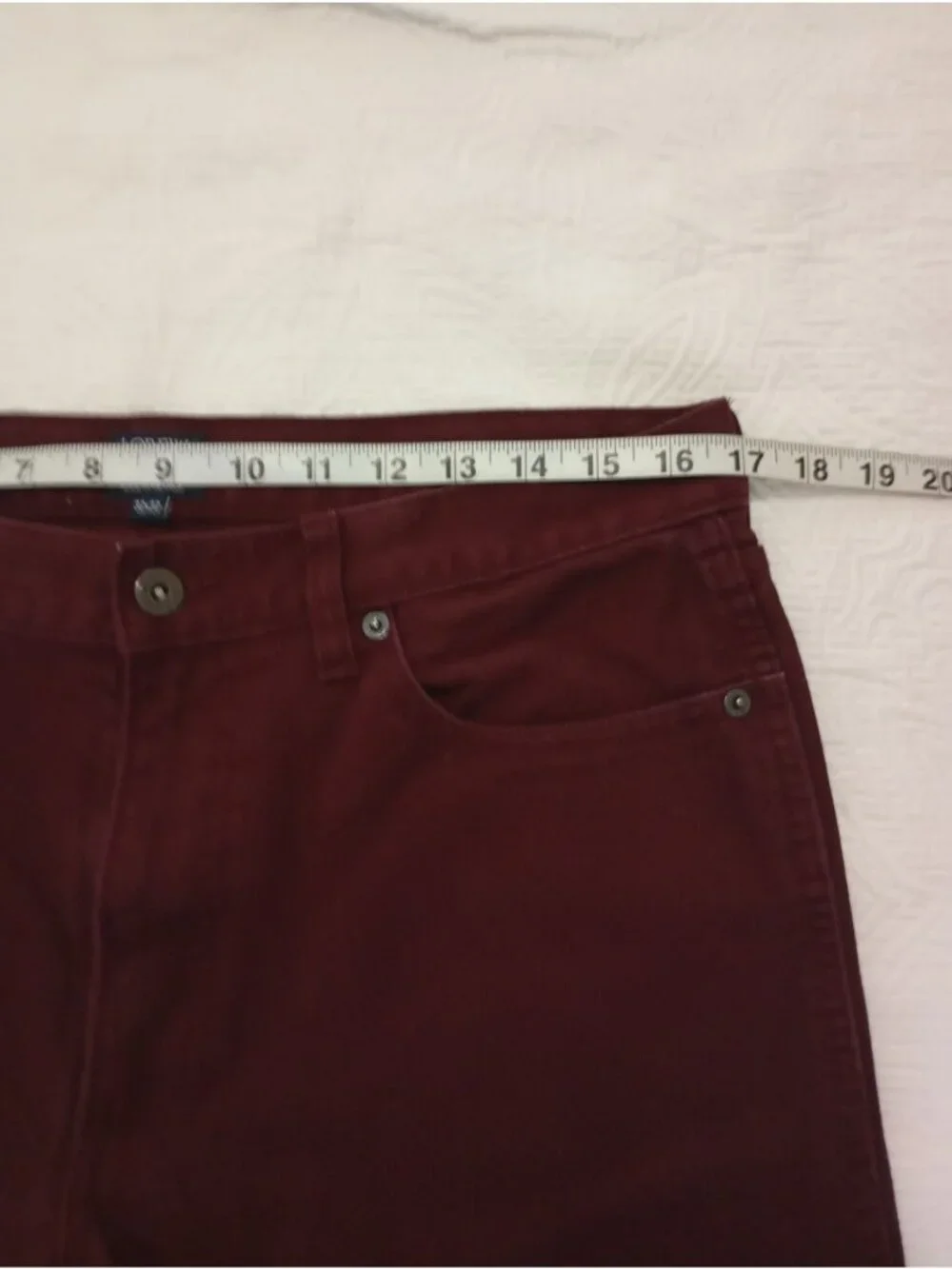 J.Crew Mens The Sutton Corduroy Pants In Burgundy Size 32x32